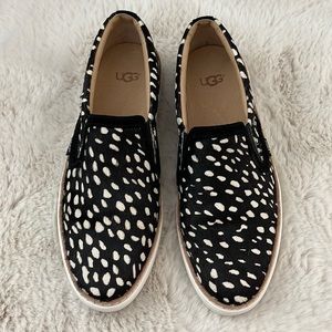 Ugg slip on mohair spotted shoes size 7.5